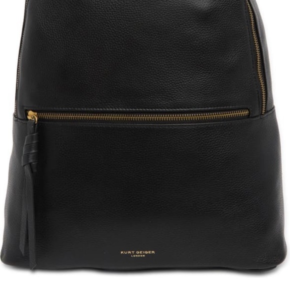Authentic KURT GEIGER LONDON Pebbled leather two way top zip backpack - Picture 13 of 16